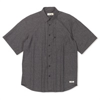 クールマックスシャンブレーシャツS/S (Men's)(チャコール-M)