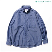 FISHDOMダンガリーシャツ (Men's)(インディゴ-XS)