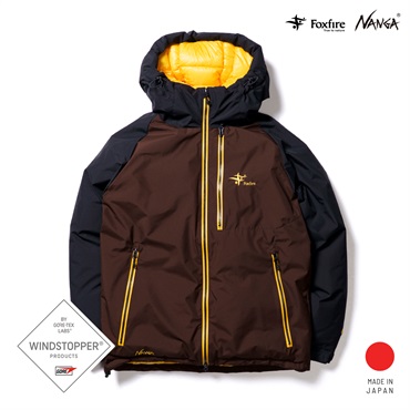 Foxfire × NANGA GORE-TEX WS フィッシングダウンジャケット 2026 イエロー