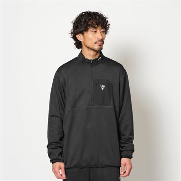 South2 West8 × Foxfire グリッドウールハーフジップ