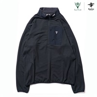 South2 West8 × Foxfire グリッドウールハーフジップ(ブラック-XS)