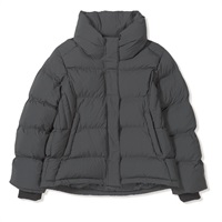 マイクロパフボリュームネックジャケット (Women's)(ブラック-M)