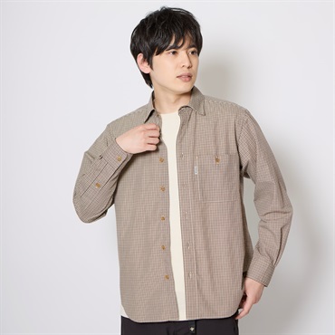 ポプリンチェックシャツ(Men's)