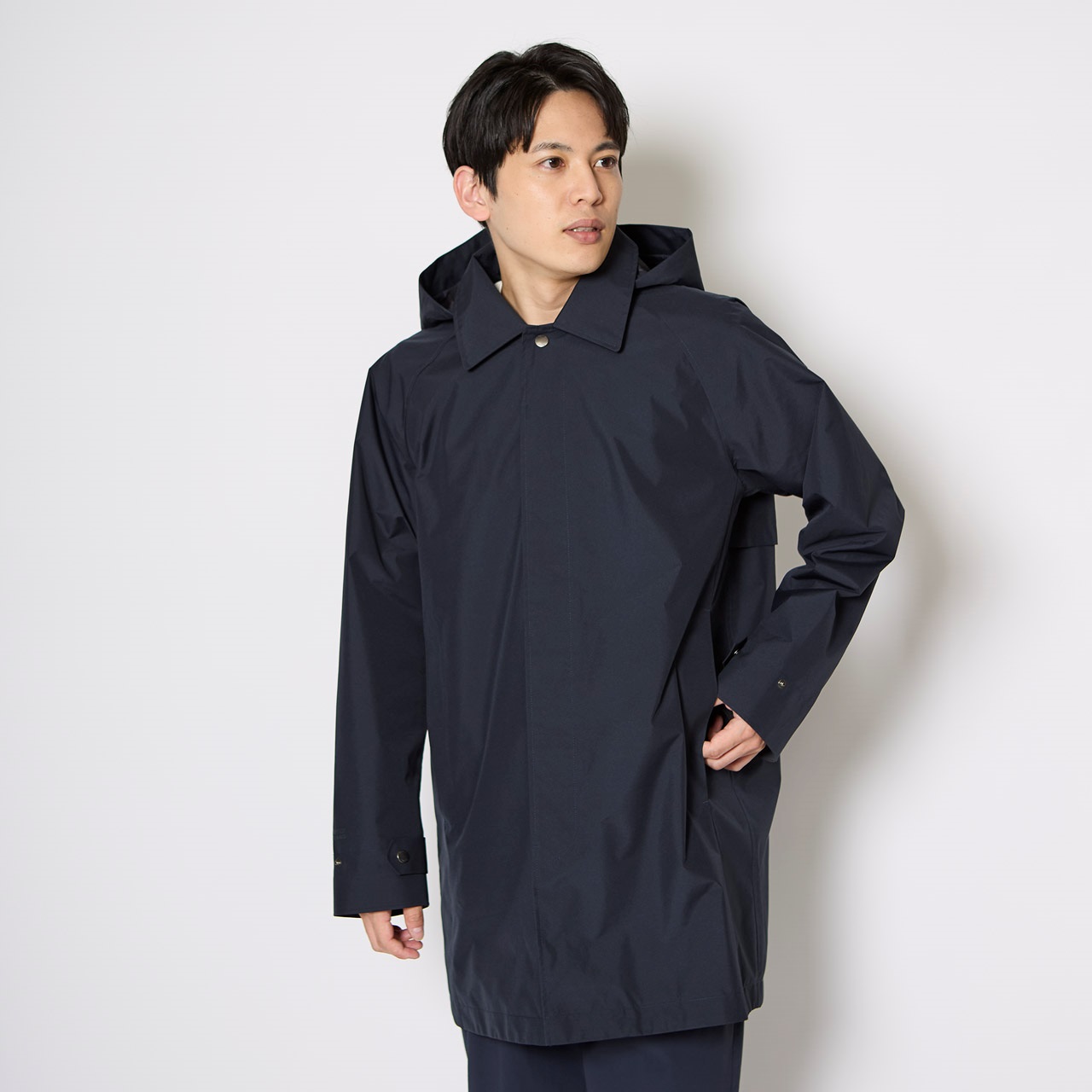 凛太郎　FORSOMEONE コート ブラック　46 シロップ． コート チェスターコート フィンレイソン はおるように着