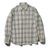 TSウォームチェックシャツ  (Women's)(アイボリー-S)