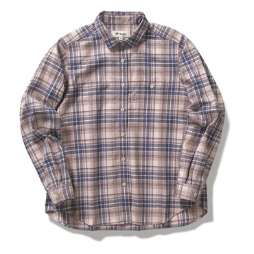 TSメランジチェックシャツ(Women's)(ピンク-S)