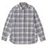 TSラフチェックシャツ(Women's)(ライトブルー-S)
