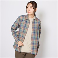 TSメランジチェックシャツ