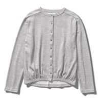 PPウールジャカードカーディ(Women's)(グレー-S)