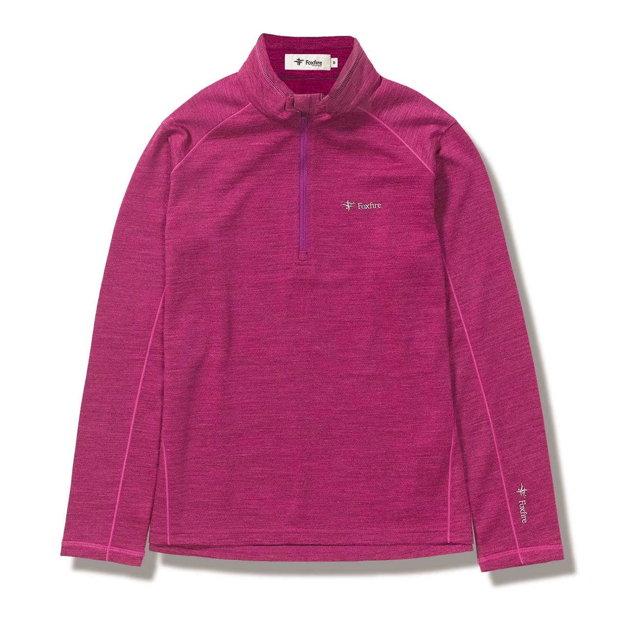 PPウールハーフジップ(Women's)(クランベリー-S)