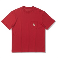 TCウサギポケットティーS/S(アイアンレッド-M)