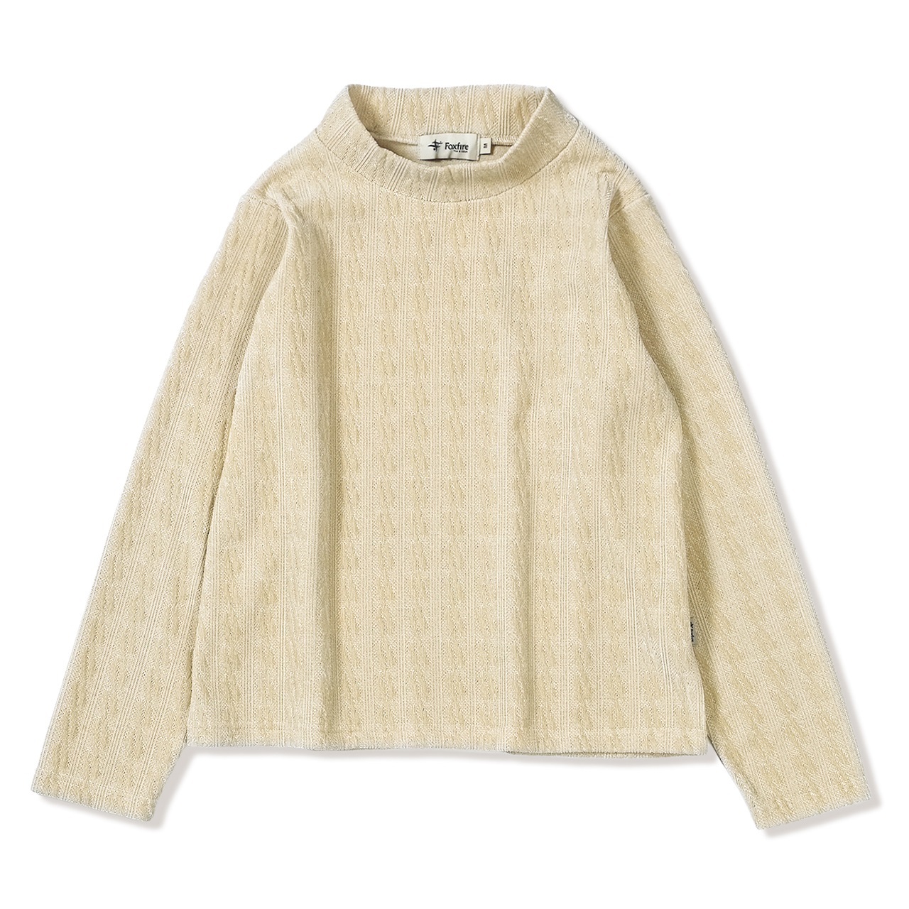 ケーブルジャカードハイネック (Women's)(アイボリー-S)