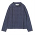 ケーブルジャカードハイネック (Women's)(ネイビー-S)