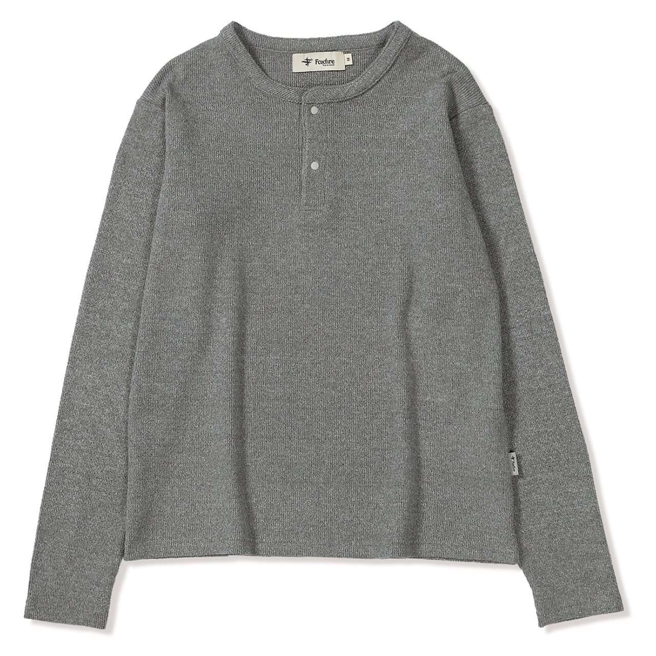 ミニワッフルヘザーヘンリー (Women's)(グレー-M)