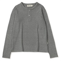 ミニワッフルヘザーヘンリー (Women's)(グレー-M)