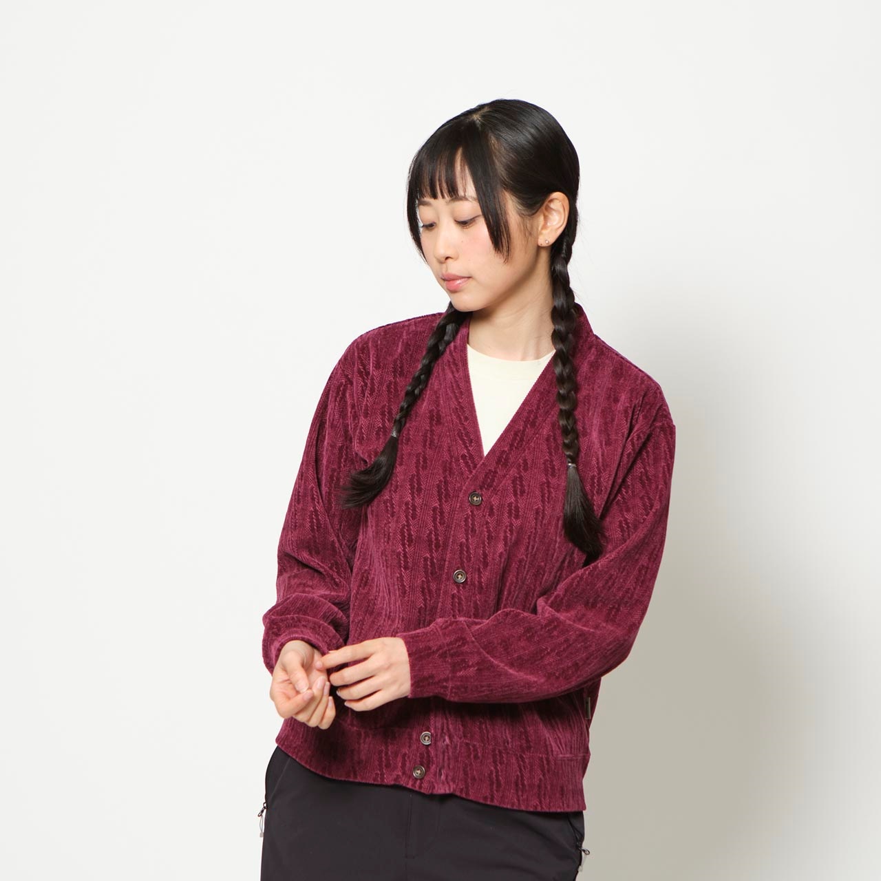 ケーブルジャカードカーディ (Women's) | Foxfire ブランド公式サイト