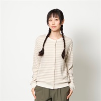 ミニワッフルボーダーカーディ (Women's)