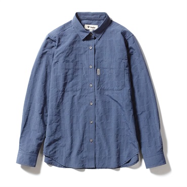 Cシールドプレザントシャツ (Women's)(ブルー-S)