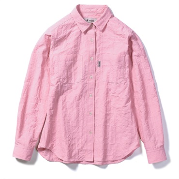 Cシールドプレザントシャツ (Women's)(サーモンピンク-S)