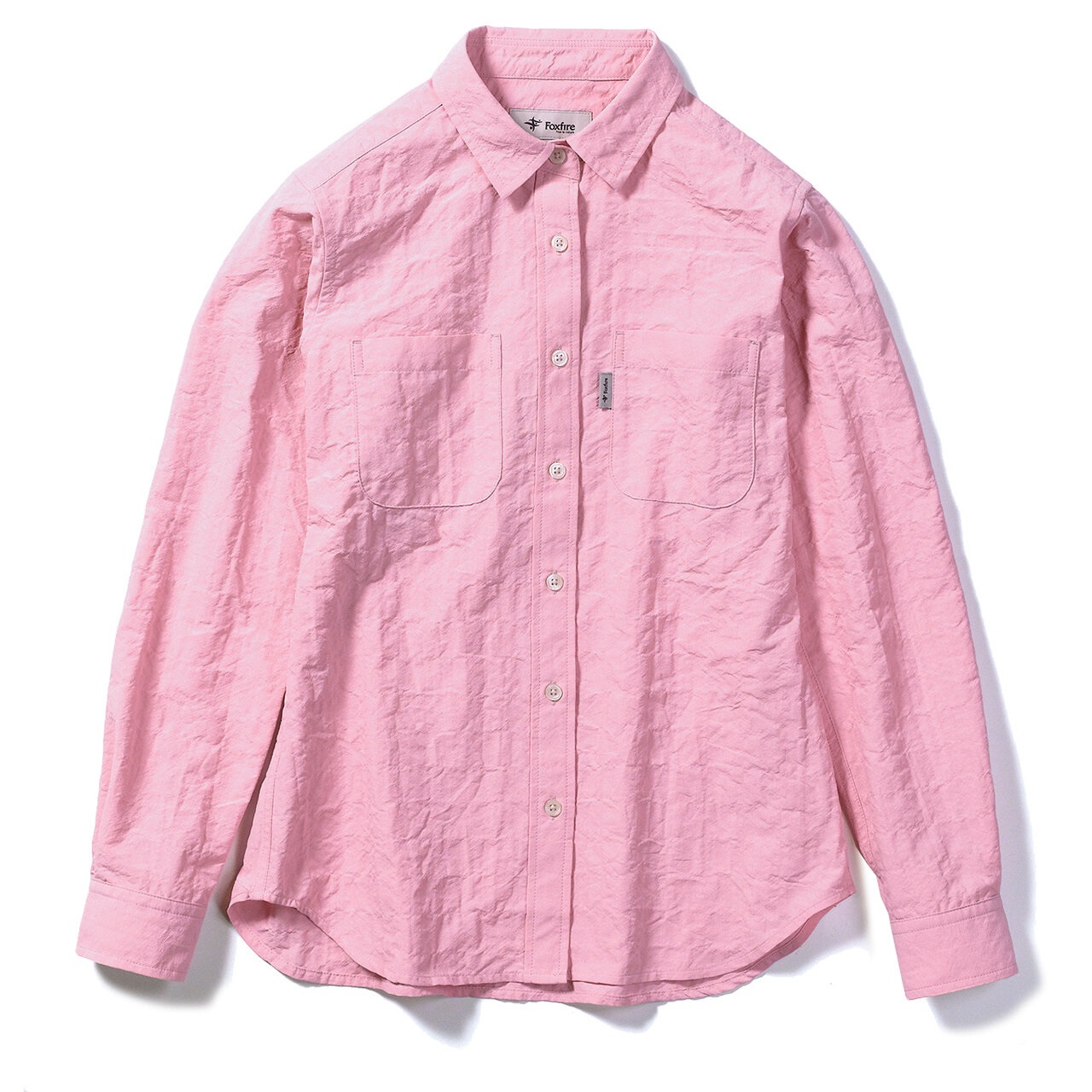 Cシールドプレザントシャツ (Women's)(サーモンピンク-S)