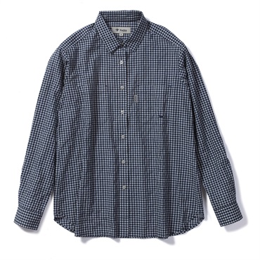TSサッカーギンガムシャツ (Women's)(ネイビー-S)