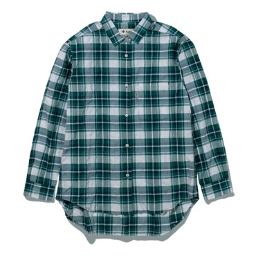 Cシールドサーフェスチェックシャツ (Women's)(グリーン-S)