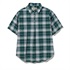 CシールドサーフェスチェックシャツS/S  (Women's)(グリーン-S)
