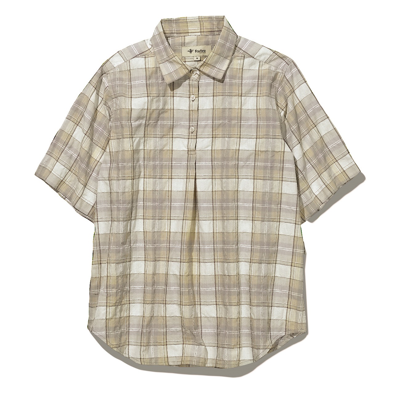 CシールドサーフェスチェックシャツS/S  (Women's)(ラベンダー-S)