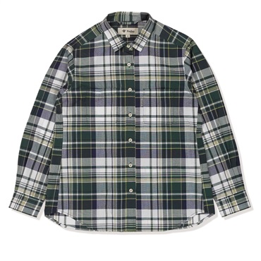 Cシールドフレッシュチェックシャツ (Women's)(グリーン-S)