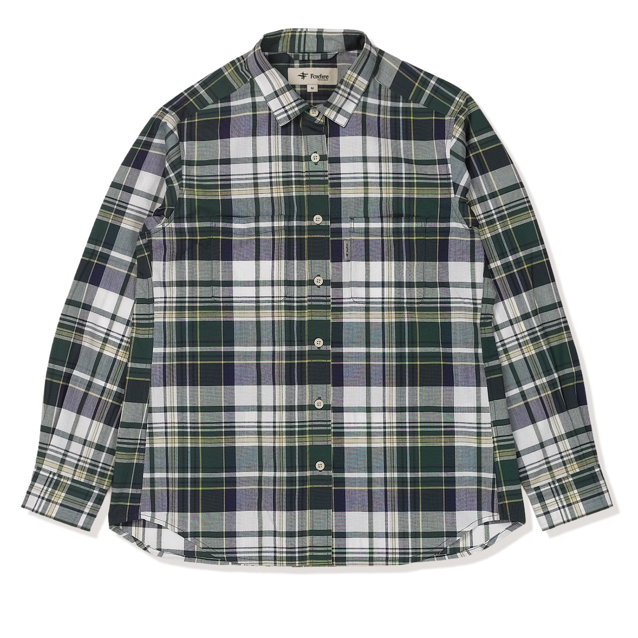 Cシールドフレッシュチェックシャツ (Women's)(グリーン-S)