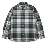 Cシールドフレッシュチェックシャツ (Women's)(グリーン-S)