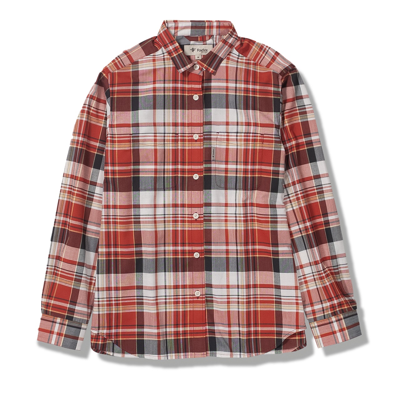 Cシールドフレッシュチェックシャツ (Women's)(レッド-S)