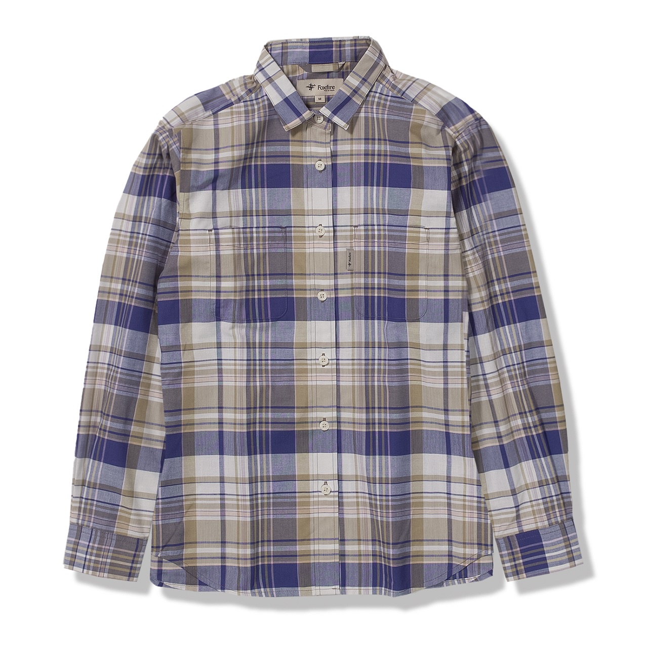 Cシールドフレッシュチェックシャツ (Women's)(パープル-S)