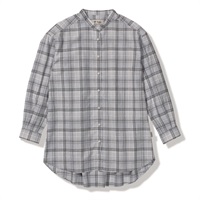 TSリネンチェックチュニック (Women's)(ライトグレー-S)
