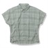 TSリネンチェックシャツS/S (Women's)(ミストミント-S)