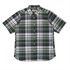 CシールドフレッシュチェックシャツS/S (Women’s)(グリーン-S)