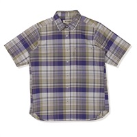 CシールドフレッシュチェックシャツS/S (Women’s)(パープル-S)
