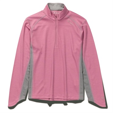 TSウールハーフジップ (Women's)(ピンク-S)