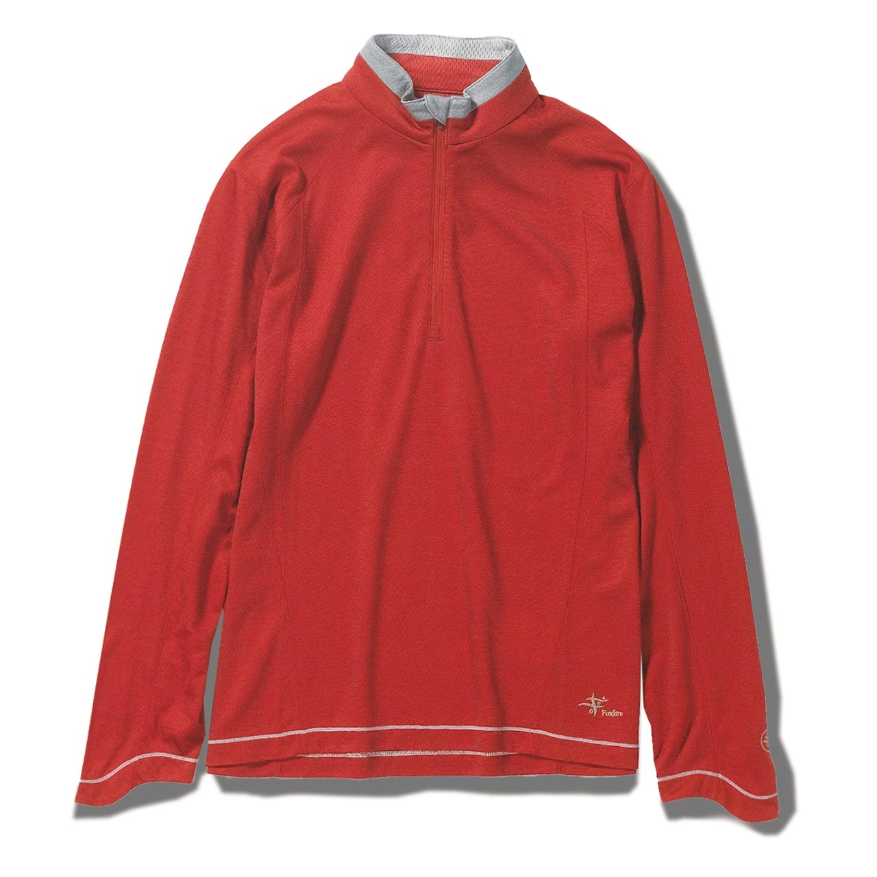 TSウールハーフジップ(Women's)(レッド-S)