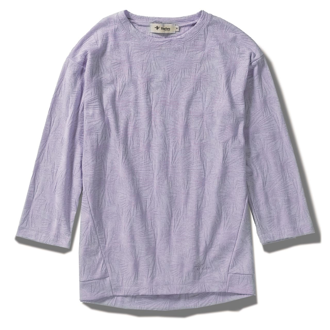 TSリーフジャカードクルー7/S(Women's)(ラベンダー-S)