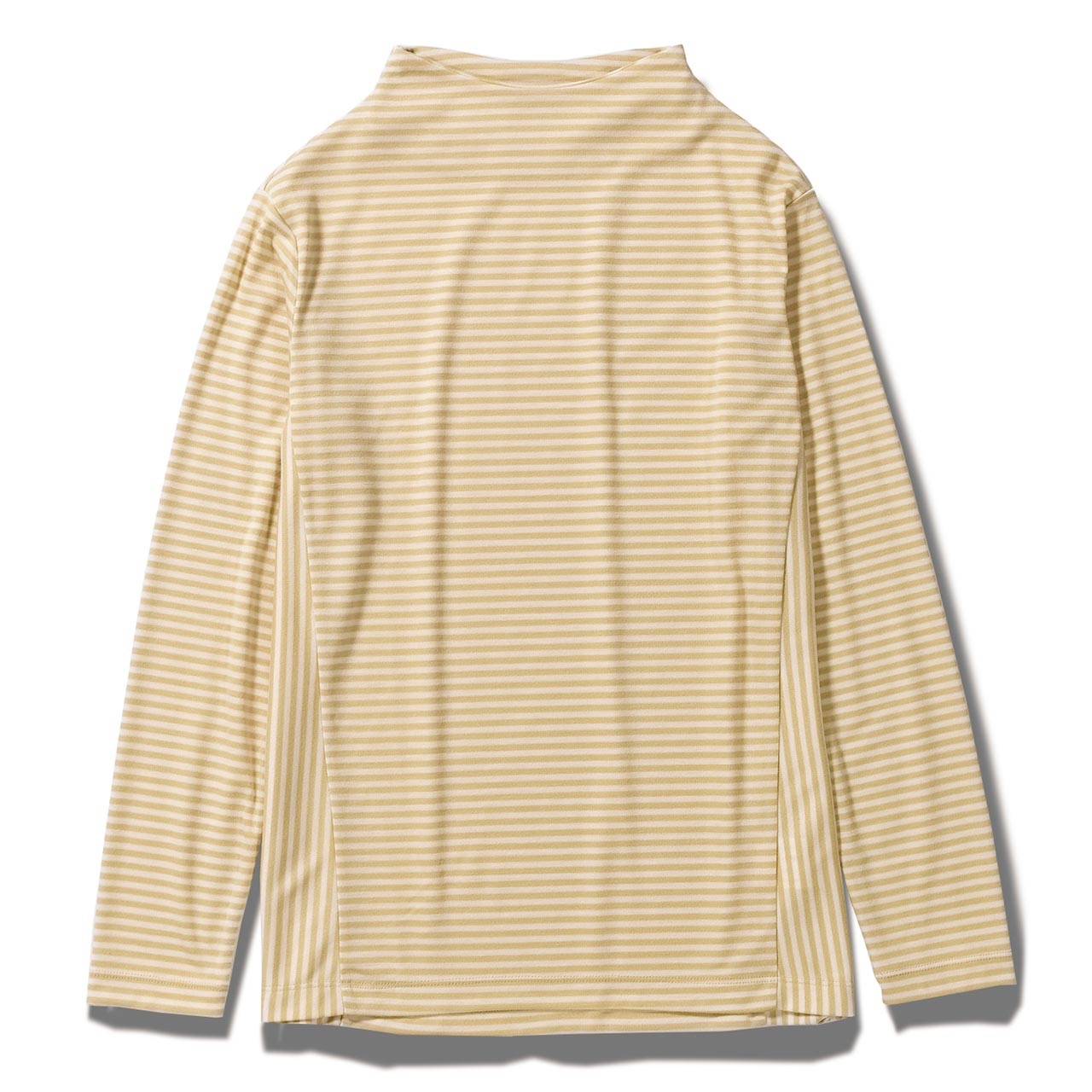 TSスムースボーダーボトルネック(Women's)(イエロー-S)