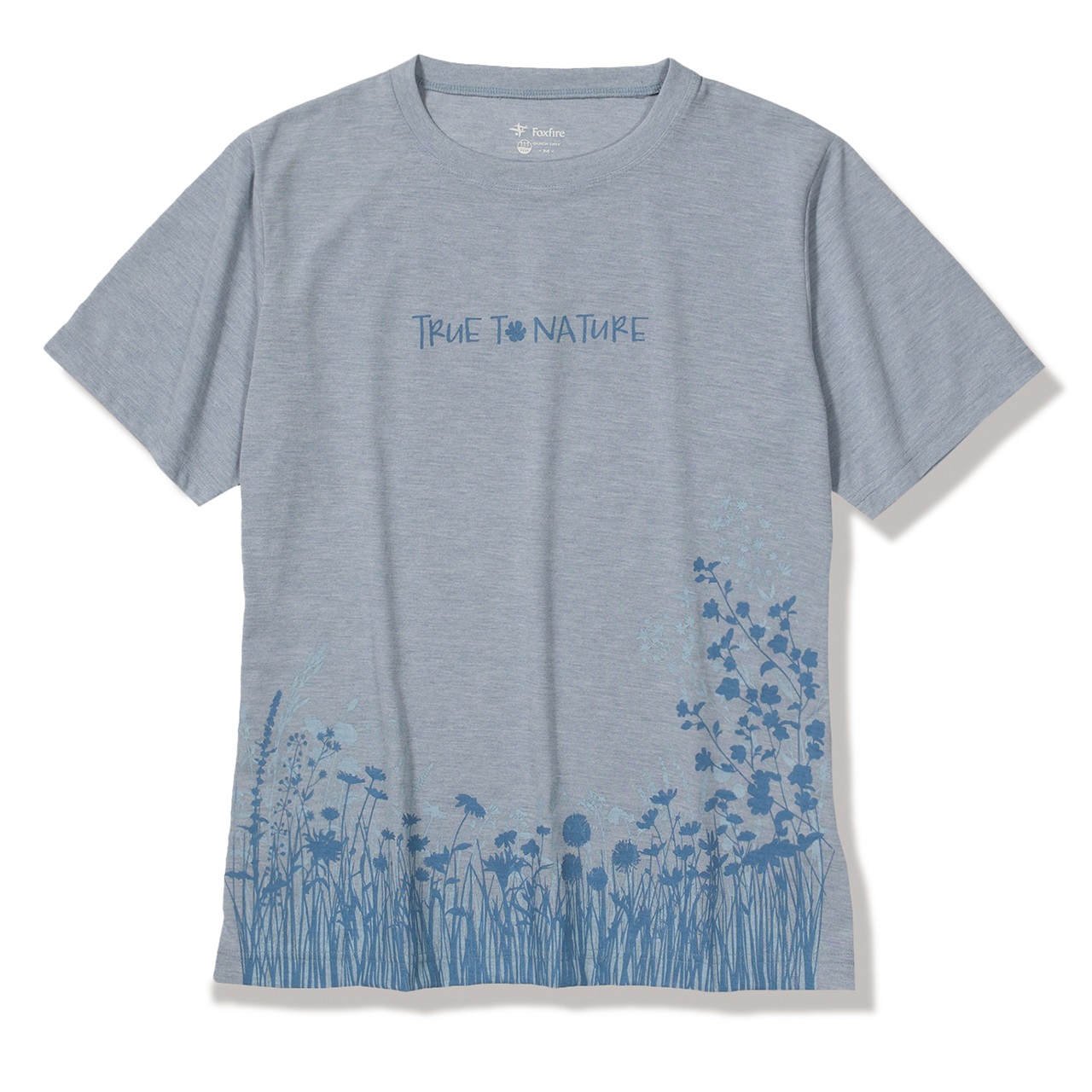 CシールドフィールドフラワーティーS/S (Women's)(フェードブルー-S)