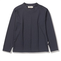 TSワッフルリブクロスネック (Women's)(ネイビー-S)