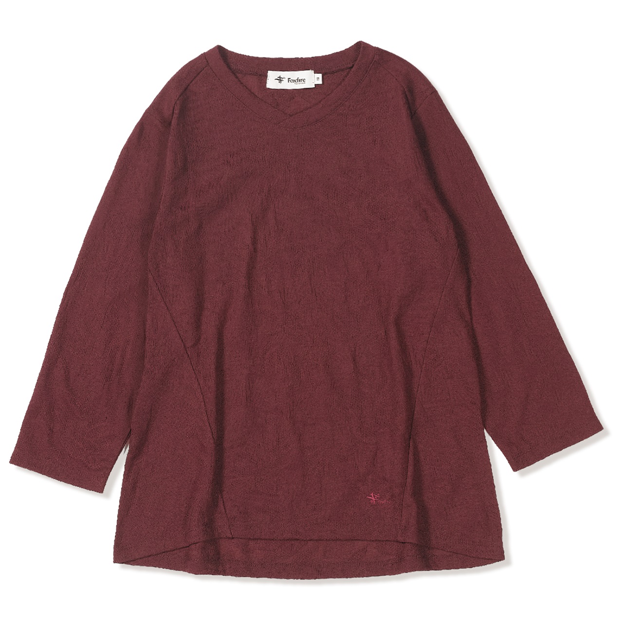 TSアイランドフラワージャカードクルー7/S (Women’s)(マルーン-S)