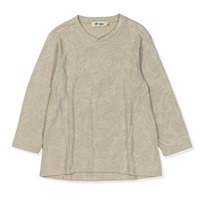 TSアイランドフラワージャカードクルー7/S (Women’s)(グラナイトサンド-S)