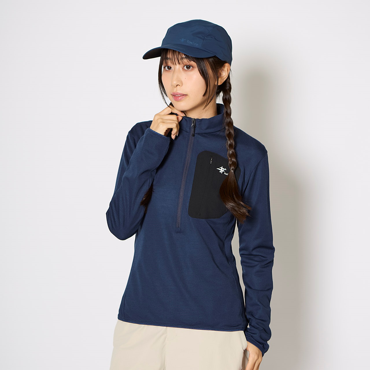 マイクログリッドウールハーフジップ (Women's) | Foxfire ブランド