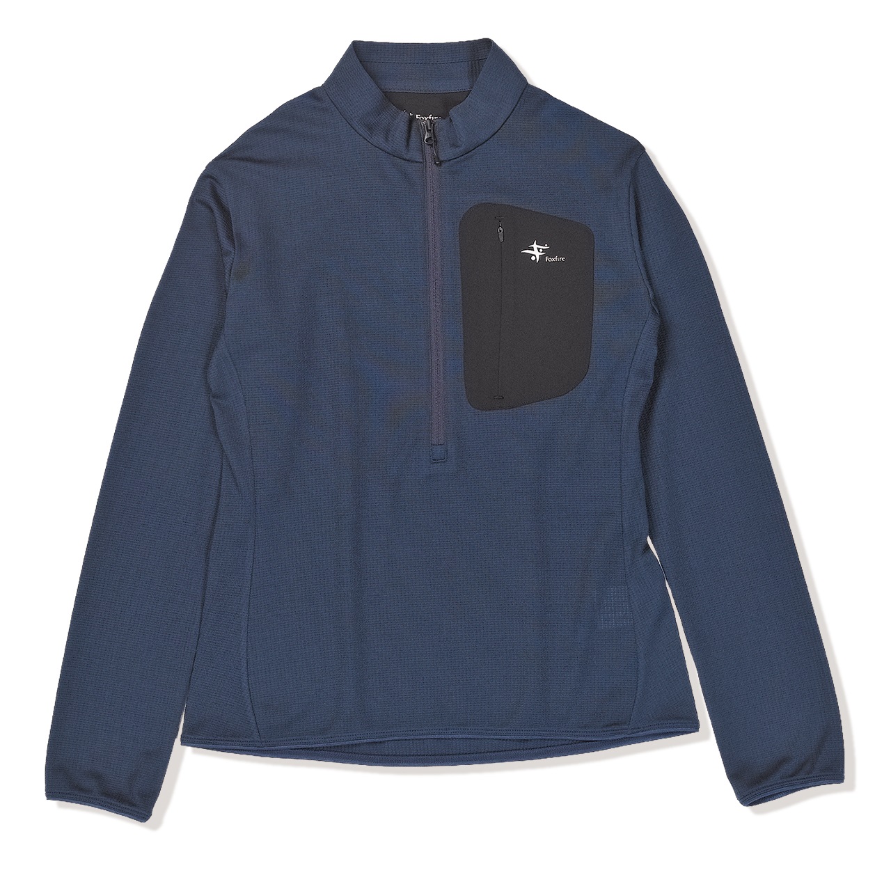 マイクログリッドウールハーフジップ (Women’s)(インクブルー-S)