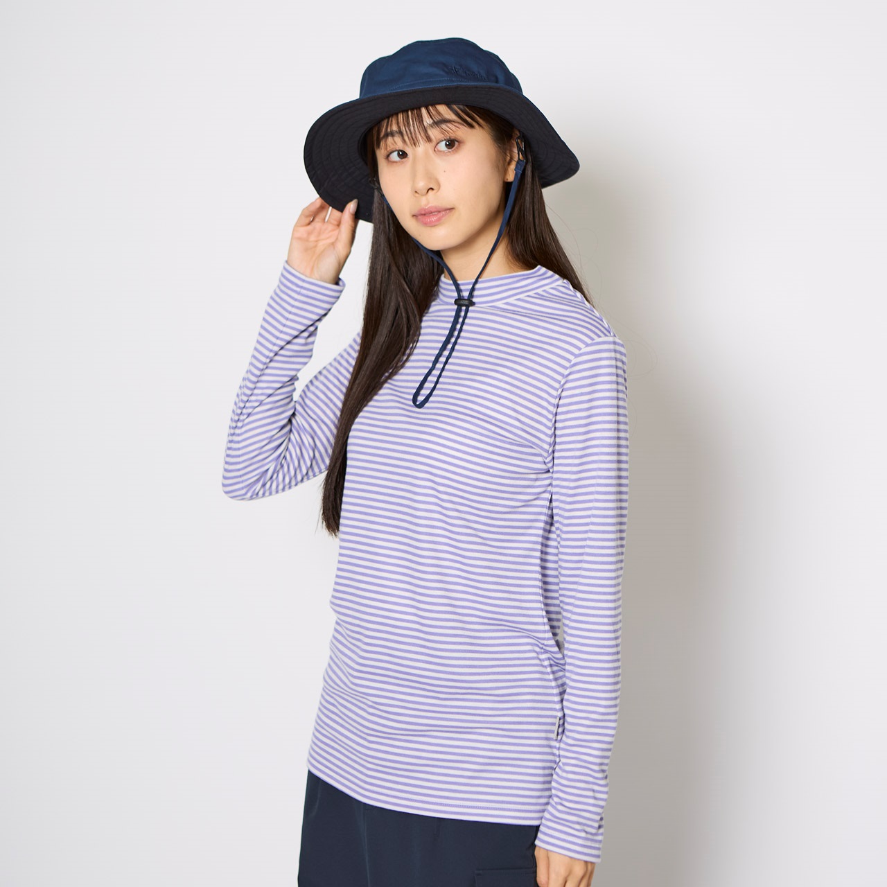 TSスムースボーダーモックネック (Women's) | Foxfire ブランド公式