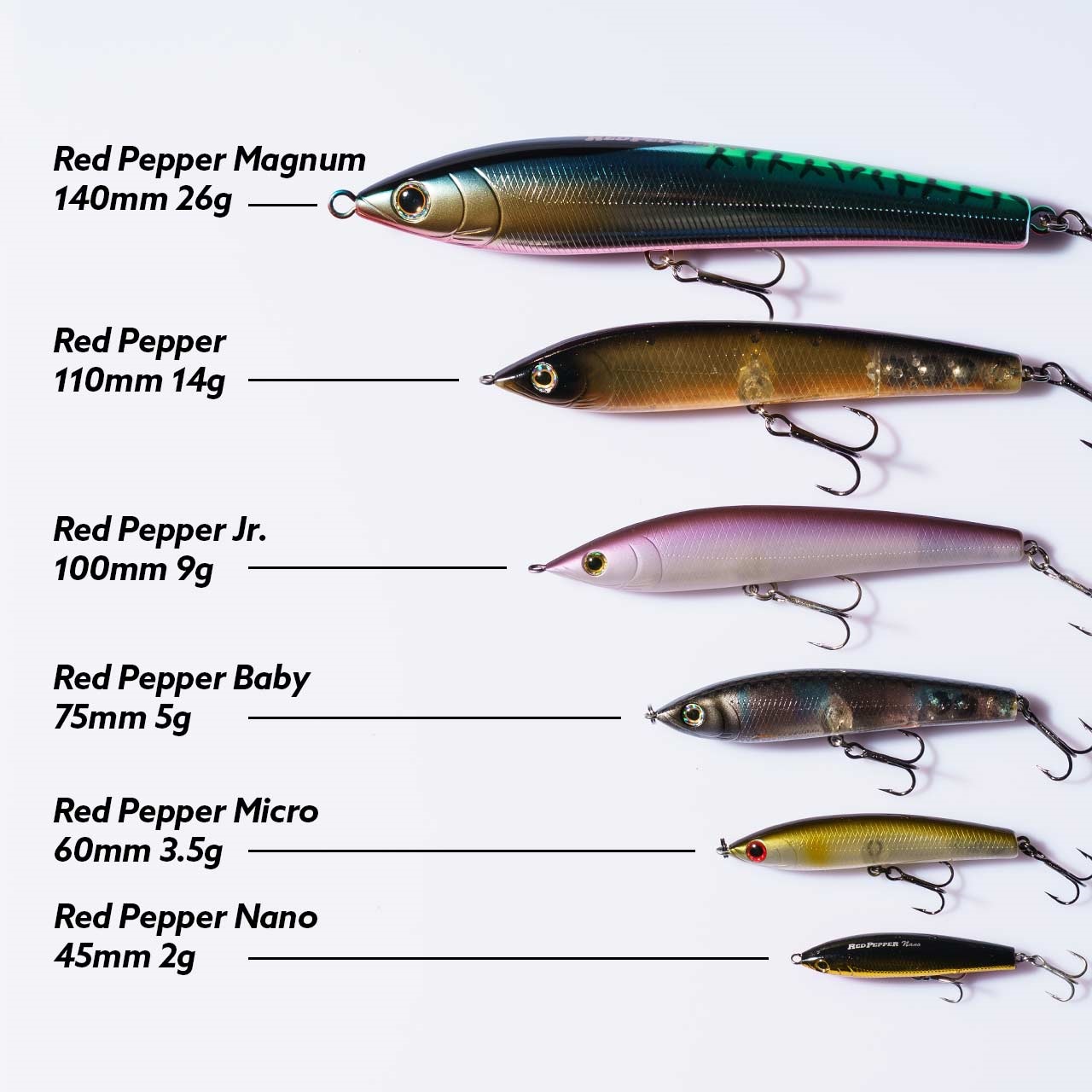 四個セット Magnum Pepper レッドペッパー　マグナム　Red レッドペッパーマグナム Lure | TIEMCOルアーフィッシング公式サイト | ルアー・フライ