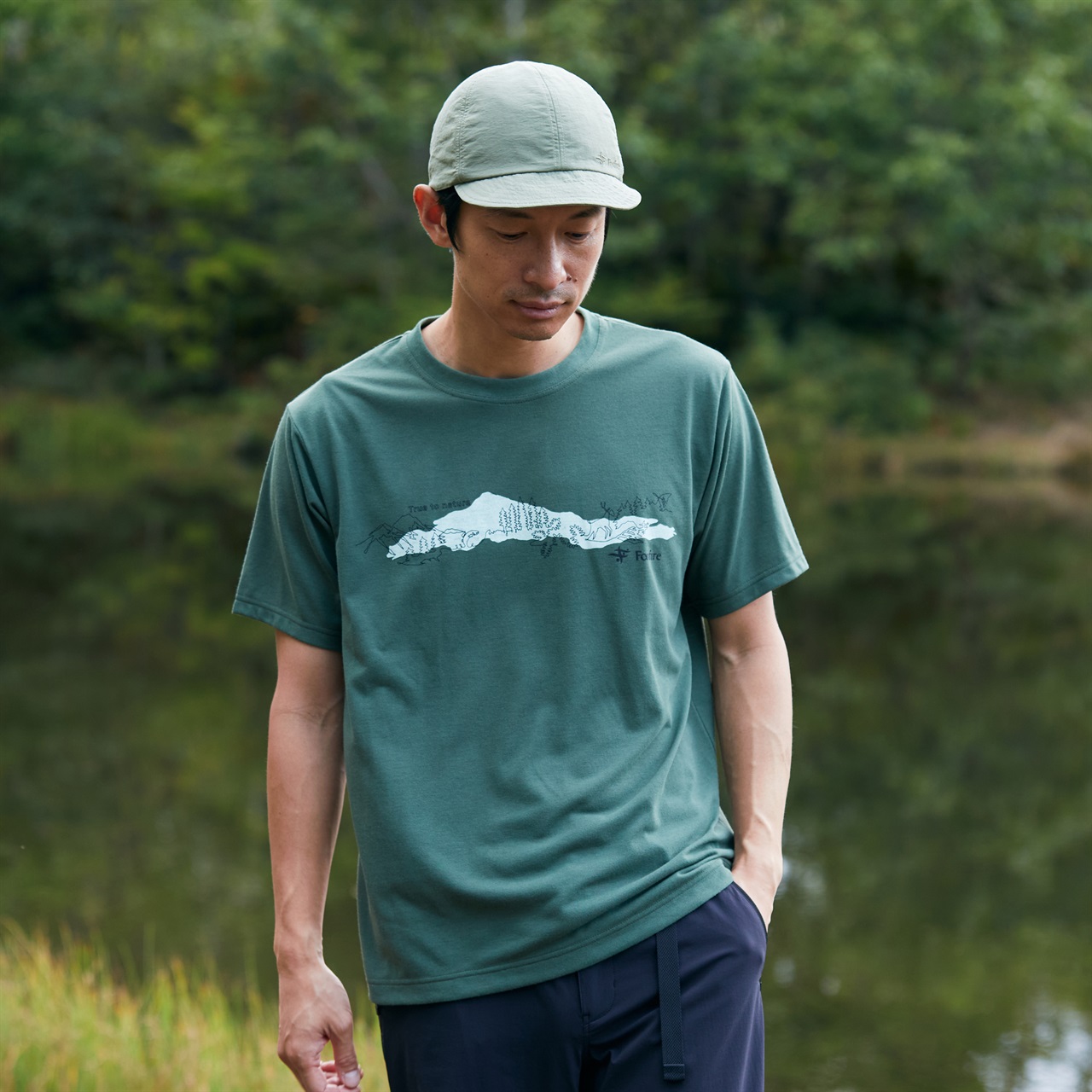 CシールドエンドレスライズティーS/S (Men's) | Foxfire